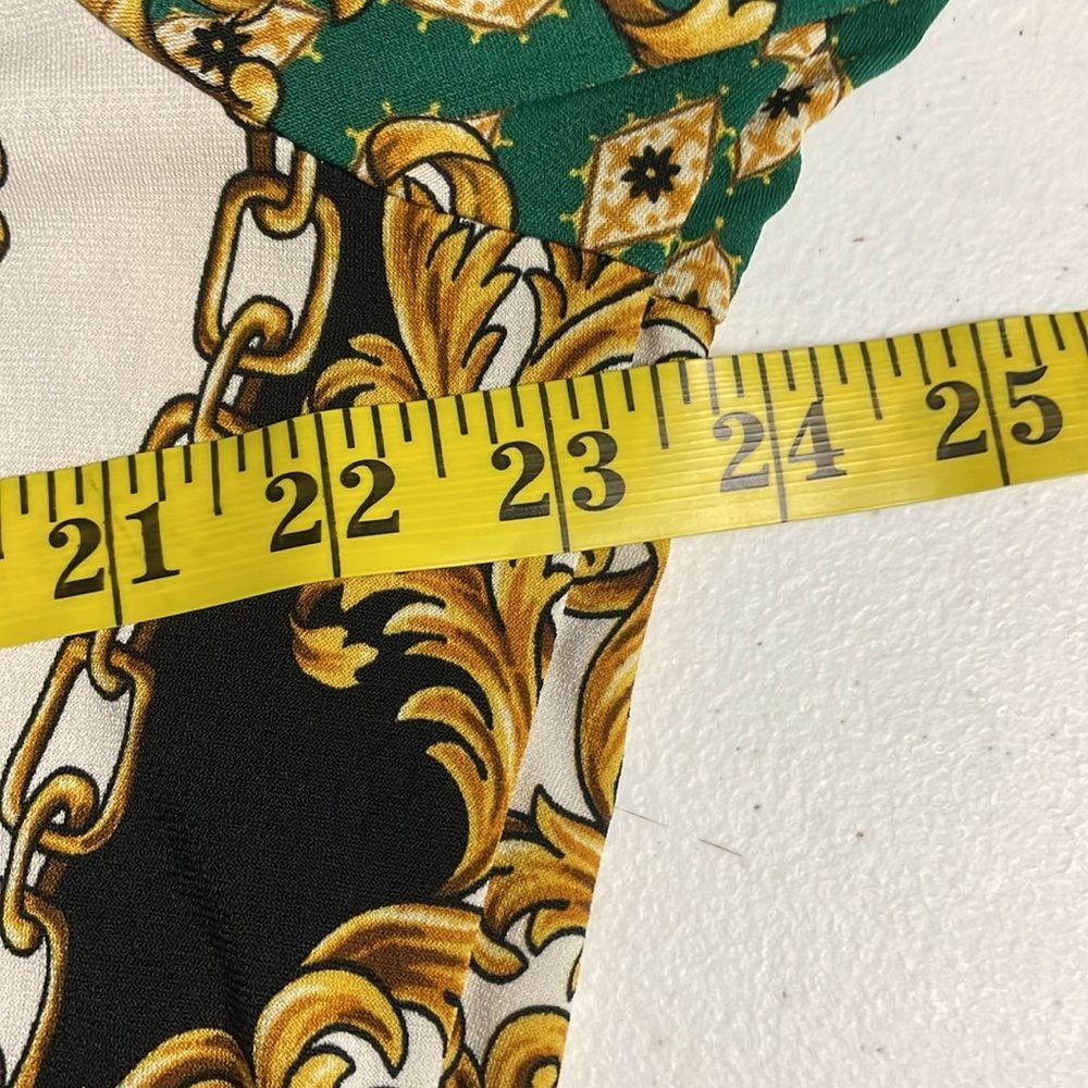 Jm Collection Button-Up Chain Printed Tunic Top W… - image 7